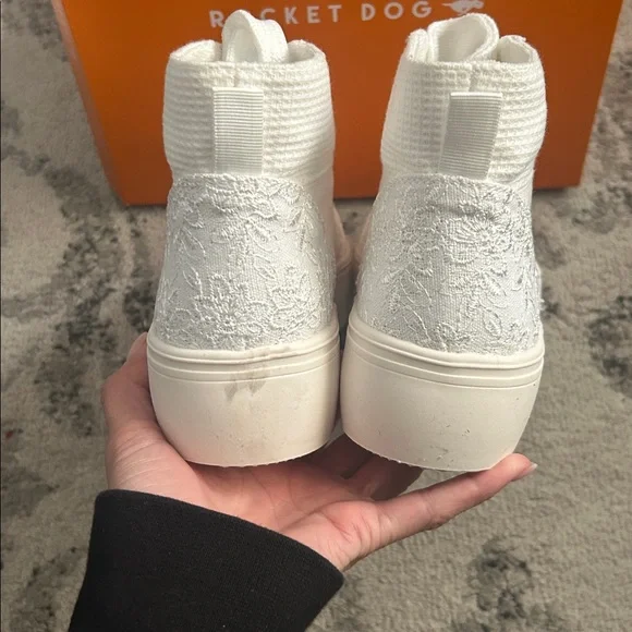 Rocket Dog Ivory Lace High-Tops - Picture 4 of 6